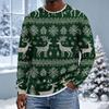 Men's Christmas Hoodless Neck Pullover Sweatshirt, for Him