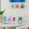 Reusable Resin Picture Frame 5Inch Vertical Or Horizontal Display Minimalists Photo Holder Frame For Gift And Room Decors