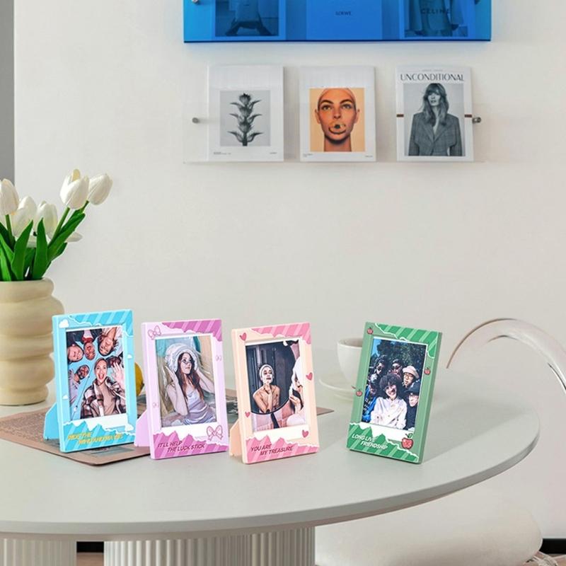Reusable Resin Picture Frame 5Inch Vertical Or Horizontal Display Minimalists Photo Holder Frame For Gift And Room Decors