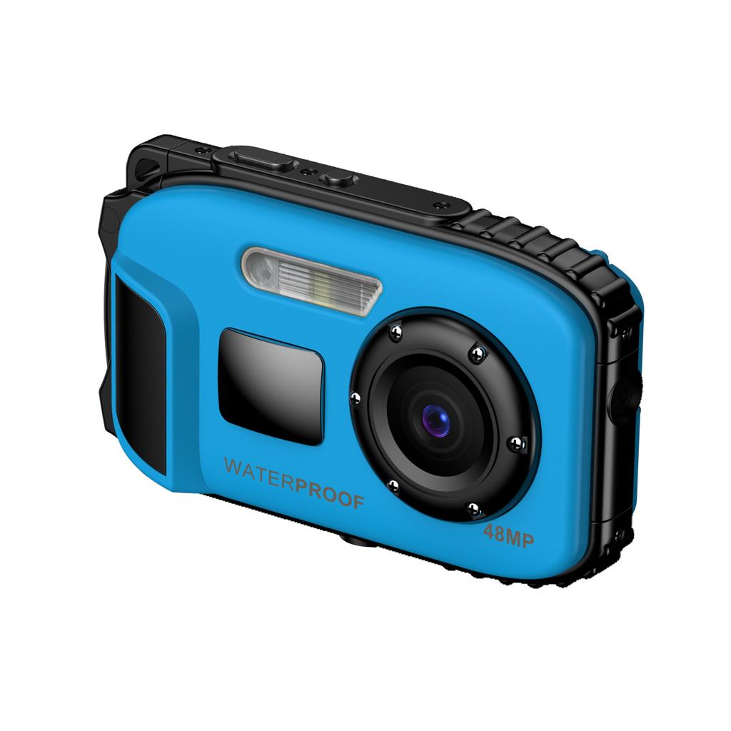 1080P Waterproof Digital Camera 48MP Digital Video Camera 2.4 Inch IPS Screen IP68 5M Body Waterproo