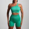 JYL Seamless High Elastic Moisture Wicking Yoga Set Tight Outfit