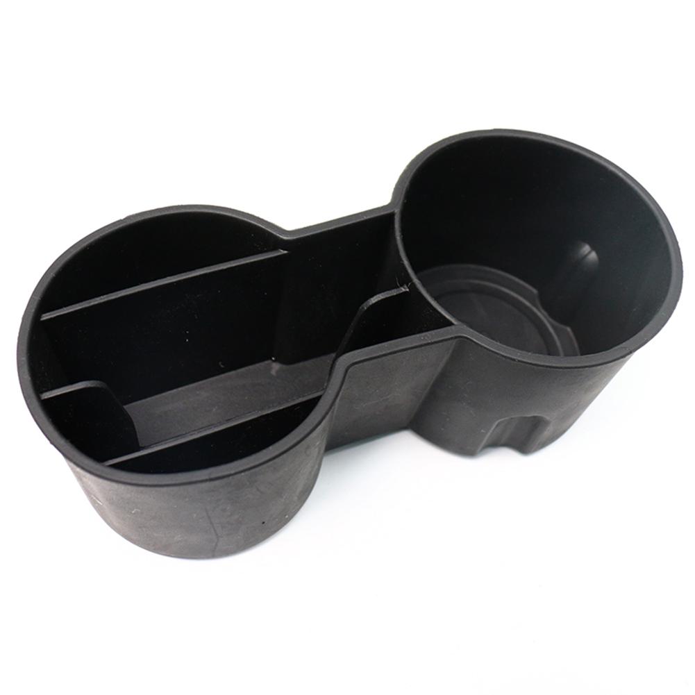 Dual TPE Car Center Console Water Cup Holder Insert for Tesla Model 3 Y  Auto Interior Storage