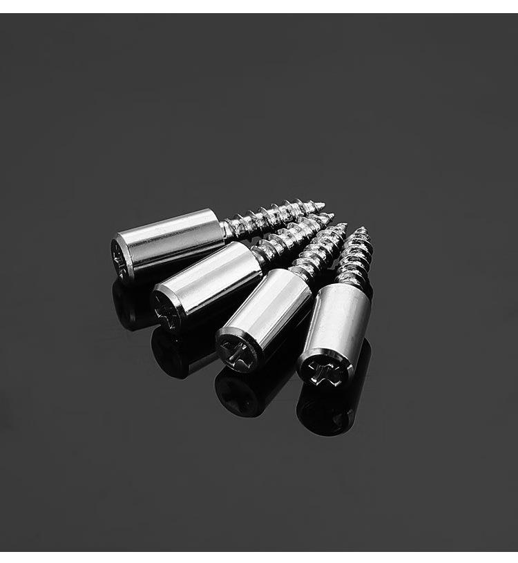 Schlagfreie selbstschneidende Schraube für Holz, Glas und Schrankbodenhalterung