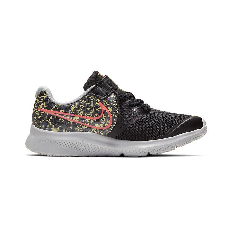 Nike Star Runner 2 Low Top Kids' Running Shoes Black Red Yellow Children Aged 3 7 Years Old CD6823-002