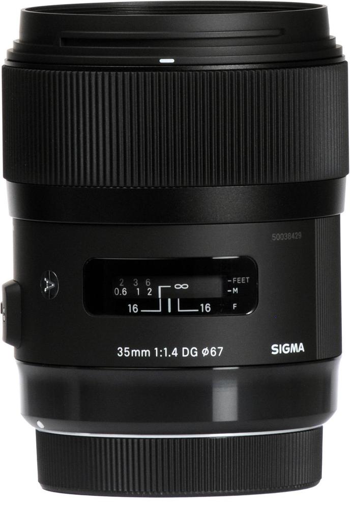 Sigma 35mm DG HSM Lens for Nikon Art SLR Cameras F1.4 F-Mount, Wide-Angle, Full-Frame
