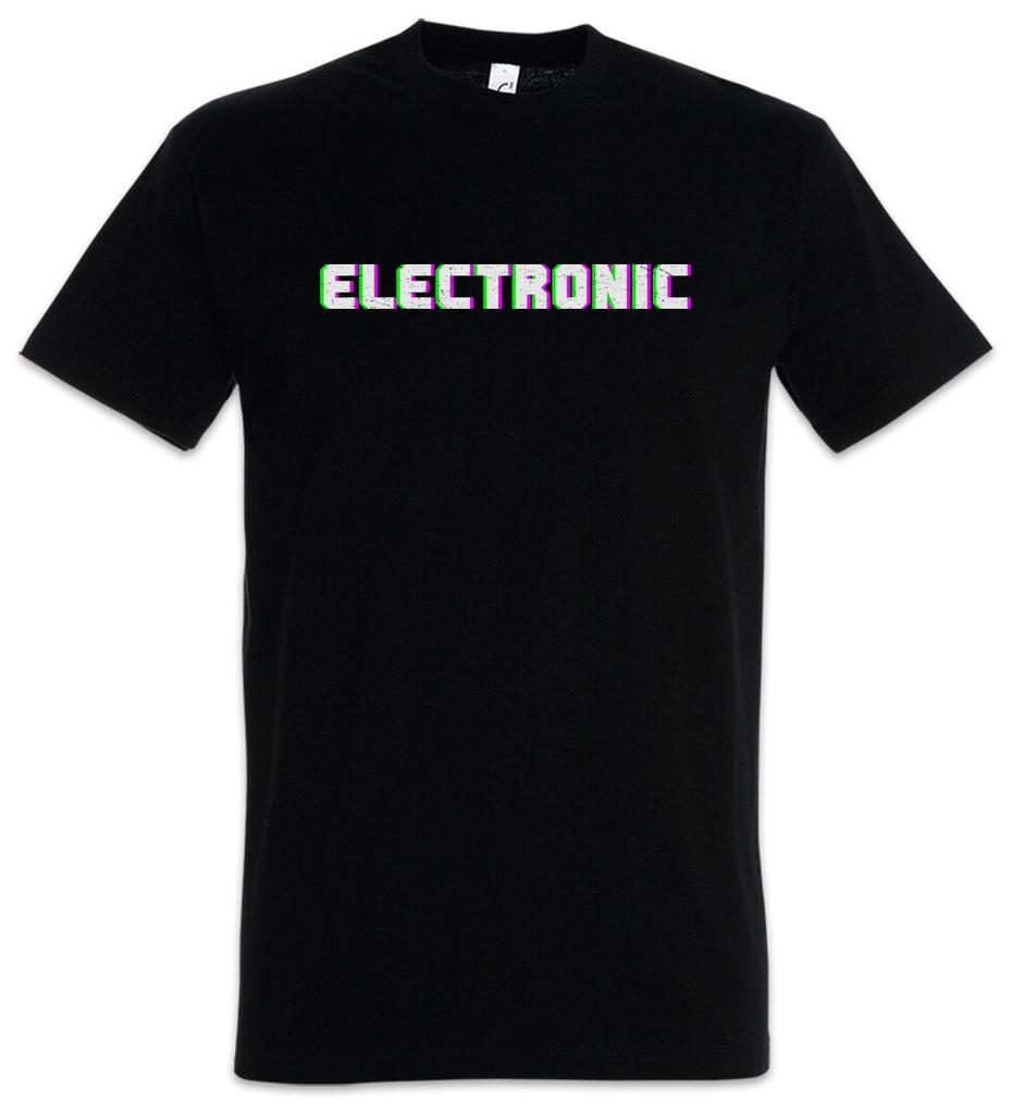 Electronic Glitch T-Shirt Audio Synthesizer LFO Sound Wave Electro DJ MC