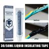 50/30ml Flytande Isoleringstejp Reparation Gummi Elektrisk Ledning Kabel Beläggning Fixa Linje Lim Bred Räckvidd Flytande Isolationspasta