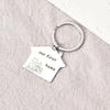 Our First Home House Stainless Steel Keychain New House Warm Design Fashion Keyring Practical Housewarming Gift