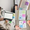 Transparent Sticky Notes 500 Pcs, MIUTME Clear Sticky Notes Waterproof Translucent Color Memo Pad 3 x 3 inch, See Through Notes for Office College