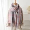 Imitation Cashmere Literary Plaid Warm Shawl Scarf Autumn And Winter Fashion Atmosphere Couple Versatile Fringed Scarf