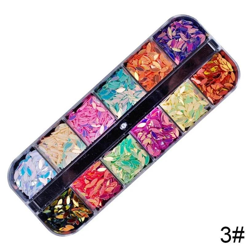 3D Nail Sequin Laser Makeup DIY Decal Decoration Nails Accessories High-quality Ornaments Nailing Art Crystals Jewelry Accessory