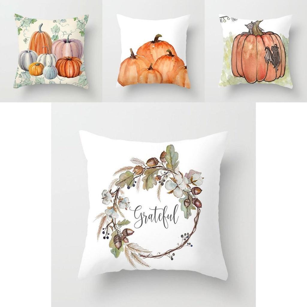 Superweicher Herbst Halloween Kürbis Kissenbezug für gemütliche Heim- und Sofadeko