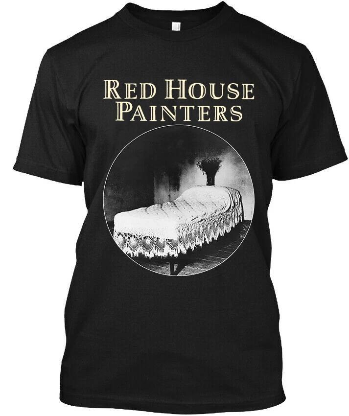 Men's and Women's T-shirts Limited New Popular Red House Painters Down Colorful Hill American T-Shirt S-4XL