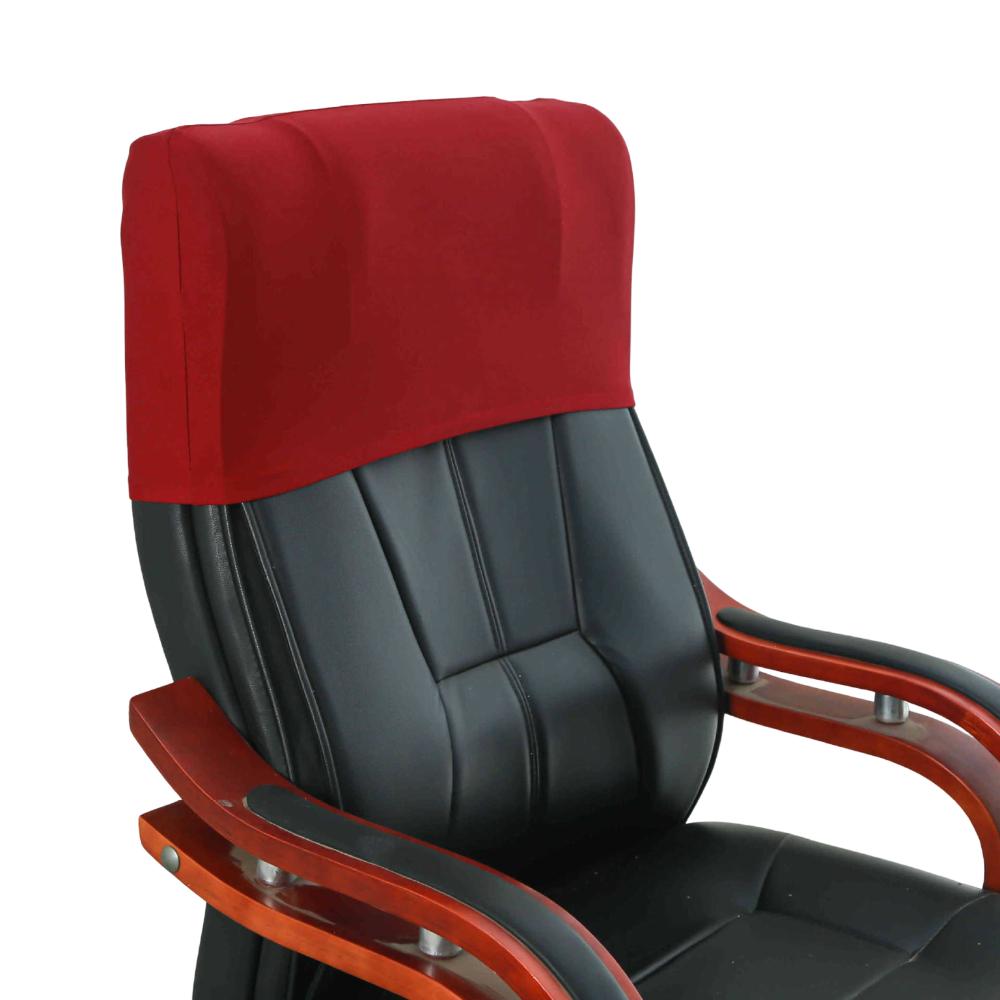 

Solid Color Office Chair Backrest Cover Dustproof Elastic Chair Back Protector Comfortable Stretchable Chair Head Cover темно-червоний колір