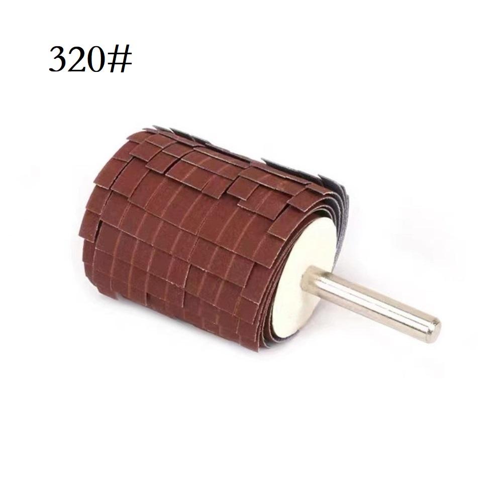 

Brown Color Sanding Flap Wheel 45mm Wheel Size Brown Color Curved And Irregular Surfaces High Quality Never Installed