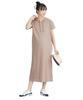Dress Hoodie Dress and Maternity Size M [Maternity Wear/Nursing Wear] Loose-fitting (Pre- Postpartum) Beige,