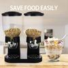 Countertop Cereal Dispenser 2L Large Airtight Container Grain Dispenser Sealed Dry Food