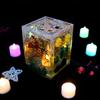 6pcs  Christmas Lantern Resin Molds, Santa Elk Snowflake Design Silicone Molds, Suitable for DIY Candlestick Decoration
