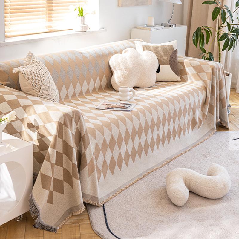 

Высококачественная задняя крышка дивана с тканевым чехлом, цельный прямоугольный чехол, универсальный всесезонный чехол, защита от кошачьих царапин и пыли 180*130cm