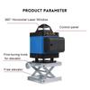 8/12/16 Lines Laser Level 4D Self-Leveling 360 Horizontal and Vertical Cross Green Laser Beam Line with Battery & Wall Bracket