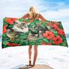 Kitten Cat Microfiber Beach Towel,Oversized Soft Absorbent Quick Dry Sand Free Thin Lightweight Beach Towel,Pool Swimming Towels