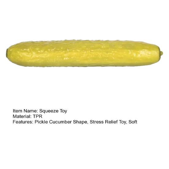 Yousheng Decompress Toys with Sour Pickles Shape Fidget Toy Soft Elastic Slow Rebound Stress Relief Toy for Prank Funny