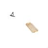 Creative Abstract Thinker Statue Decorative Figurine Dessert Plate Coffee Table Tray with Handle for