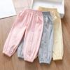 Dívčí zkrácené kalhoty na jaro Dětské legíny na léto Tenké dětské kalhoty Ležérní kalhoty
