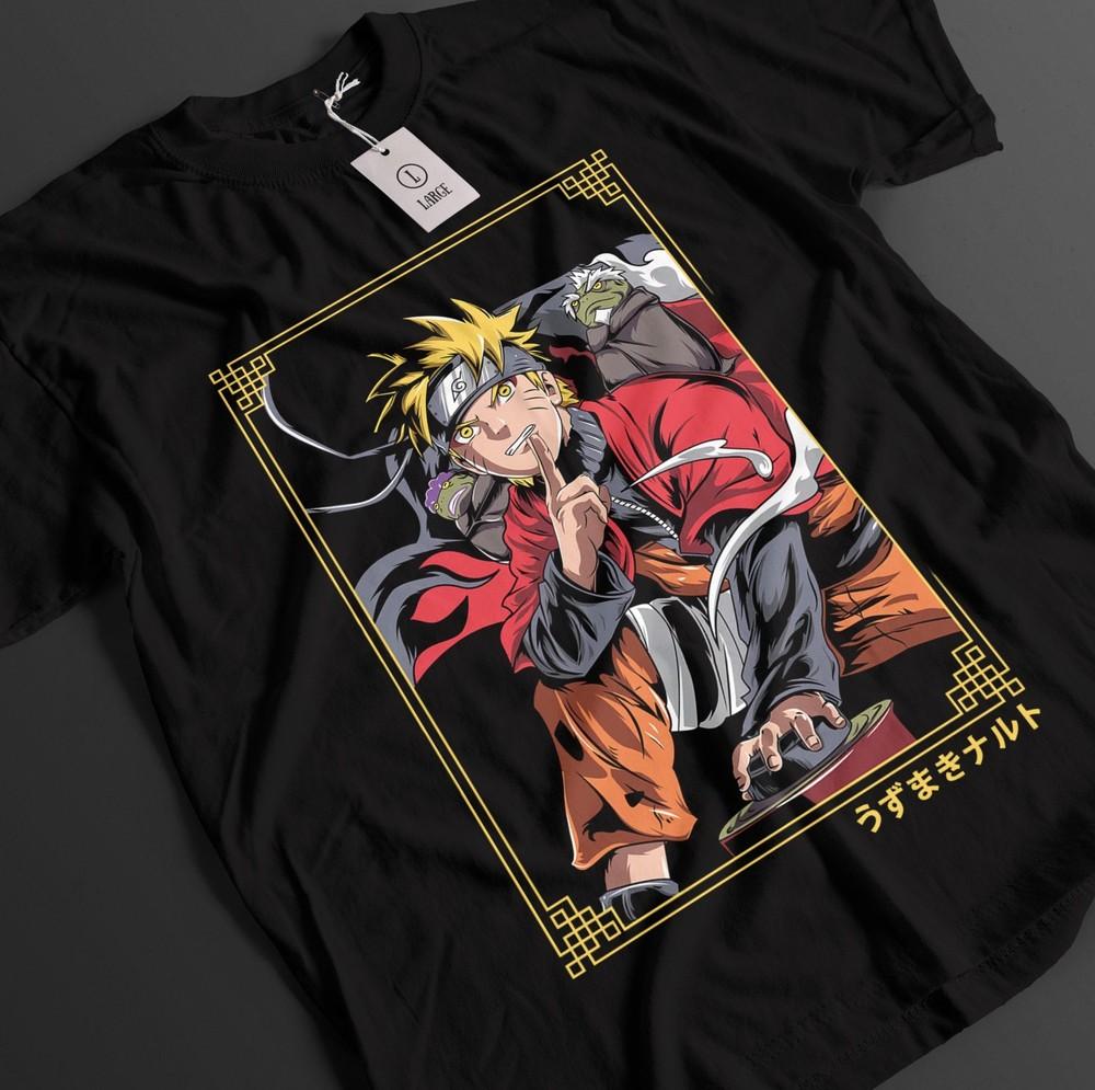 

Naruto Shirt Kurama T-Shirt Uzumaki Tshirt Anime Minato Top Boruto Unisex Tee M