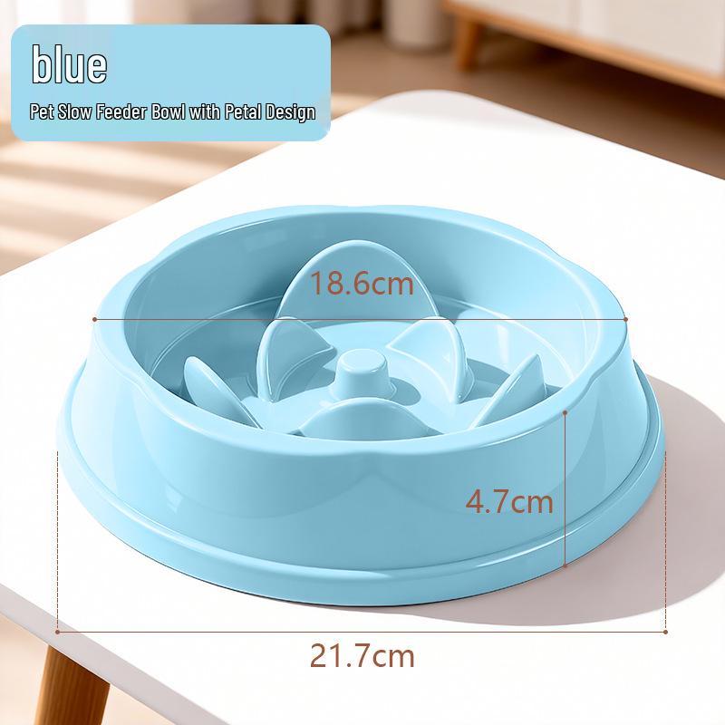 Anti-Choking Non-Slip Pet Feeding Bowl - Slow Feeder for Cats & Dogs