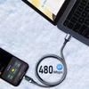1M/2M Alloy Intelligent Super Fast Charging Cable 120W USB To USB C With Led Digital Display Super Fast Charge Cable PD Wires