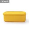 Portable Silicone Lunch Box With Lids Sealed Food Storage Container Box Leakproof Kitchen Refrigerator Transfer Oven Lunch Box