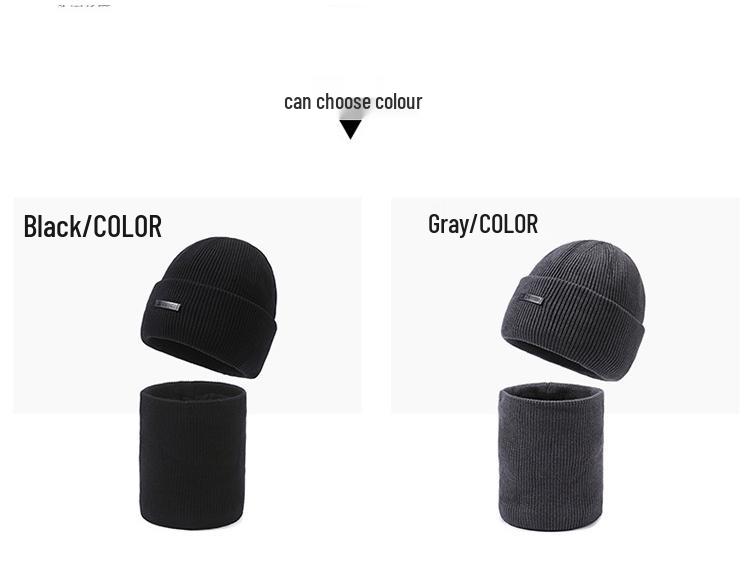 Dizangsa Herren Herbst/Winter Nackenwärmer Beanie - Kleines Gesicht Kälteschutz, Wärme und Ohrenschutz Strickmütze.