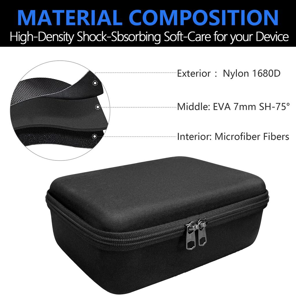 Musiin Audio Interface Carrying Case for Audient with Grooved Soft Lining and Mesh Pocket for Cables and Ideal for Studio Recording and Travel