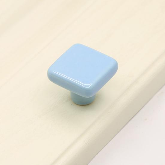 Cabinet Handle Square Ceramic Cabinet Door Pull Solid Structure Easy Installation Handle Knob DIY Furniture Accessories