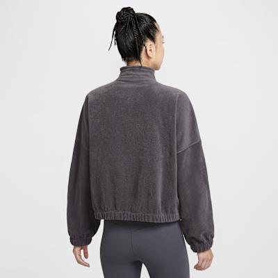 Nike Therma Sweatshirts Women's Thunder Gray/Dark Shadow Stand Collar 