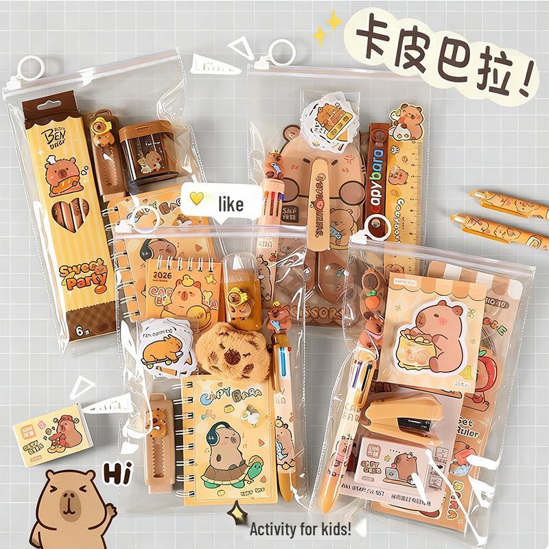 Capybara Stationery Set: Student Reward & Souvenir