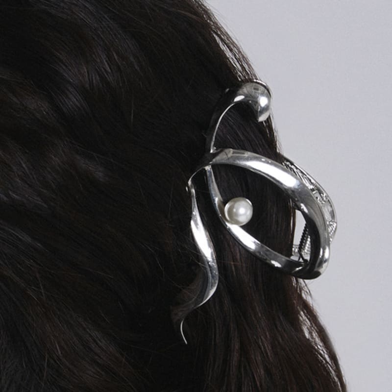 

TOU WAV502 Pearl Metal Hair claw clip NONE