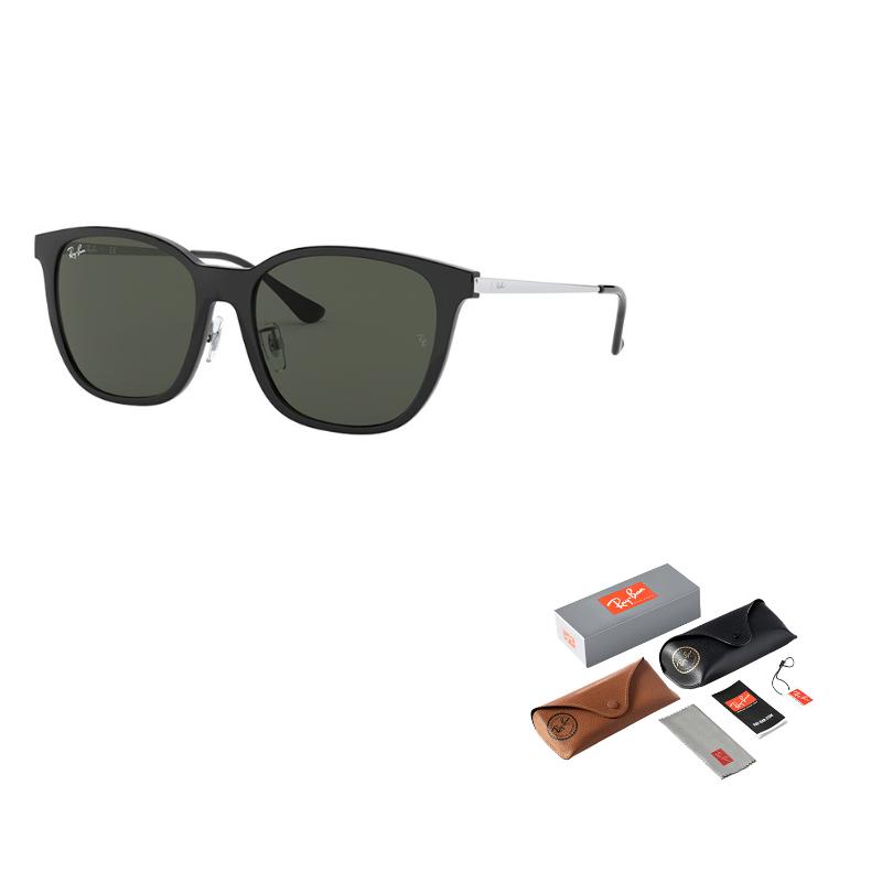 RayBan UV Protection Polarized Injection Molded Square Sunglasses Unisex Black