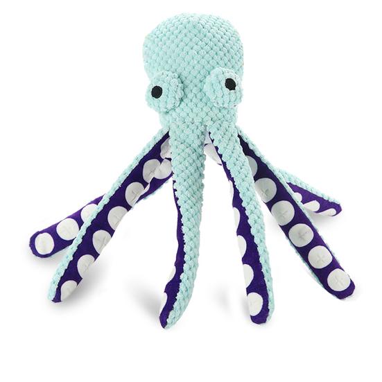 

Плюшевая игрушка-осьминог со пищалкой, устойчивая к укусам игрушка для собак, интерактивная игрушка-головоломка для домашних животных со звуком, для собак и кошек зелёный