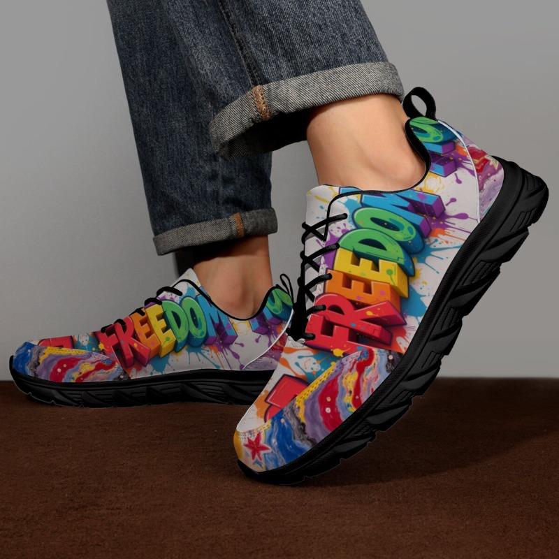 YRZL Mens Sports Shoes Casual Athletic Sneakers Lightweight Running Training Shoes Breathable Comfortable Non Slip Walking Shoes