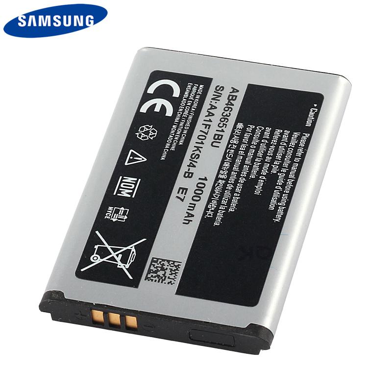 Original Replacement Battery AB463651BU AB463651BC AB463651BE For Samsung J800 S3650 S7070 S5608 S3370 L700 W559 S5628 C3222 1000mAh