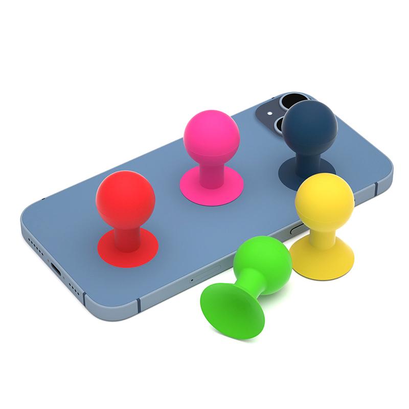 Colorful Universal Phone Holder Stander Monopod Mobile Phone Silicone Rubber Octopus Sucker Ball Stand Holder Mobile Phone Stand
