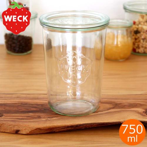 WECK Canister Glass Canister Storage Container WE-743 (Mold Shape 750ml, Set of 6)