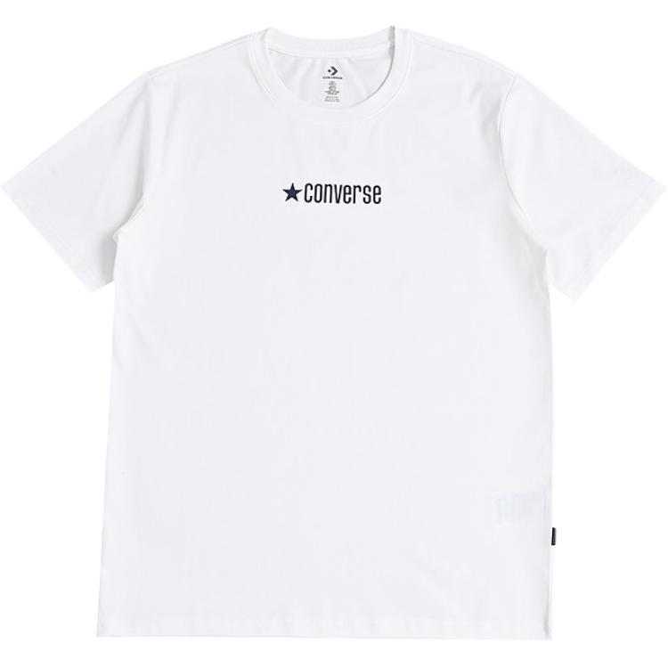 Converse T Shirts Unisex White Crew Neck Moderate UCJ782-W70 M