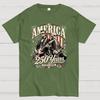 250 Years America Anniversary George Washington & Lincoln Playing Guitar Funny 4th of July Cotton Casual Cool Loose T-Shirt