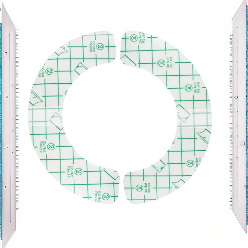 10Pcs Hydrocolloid Adhesive Seal Extender Strip Ostomy Barrier Strip Colostomy Bags Curved Ileostomy Tape For Stoma Urostomy Bag