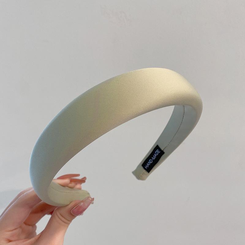 Satin Glossy Sponge Headband for Women To Go Out with High Head and Face Small Hair Accessories Clip Headband