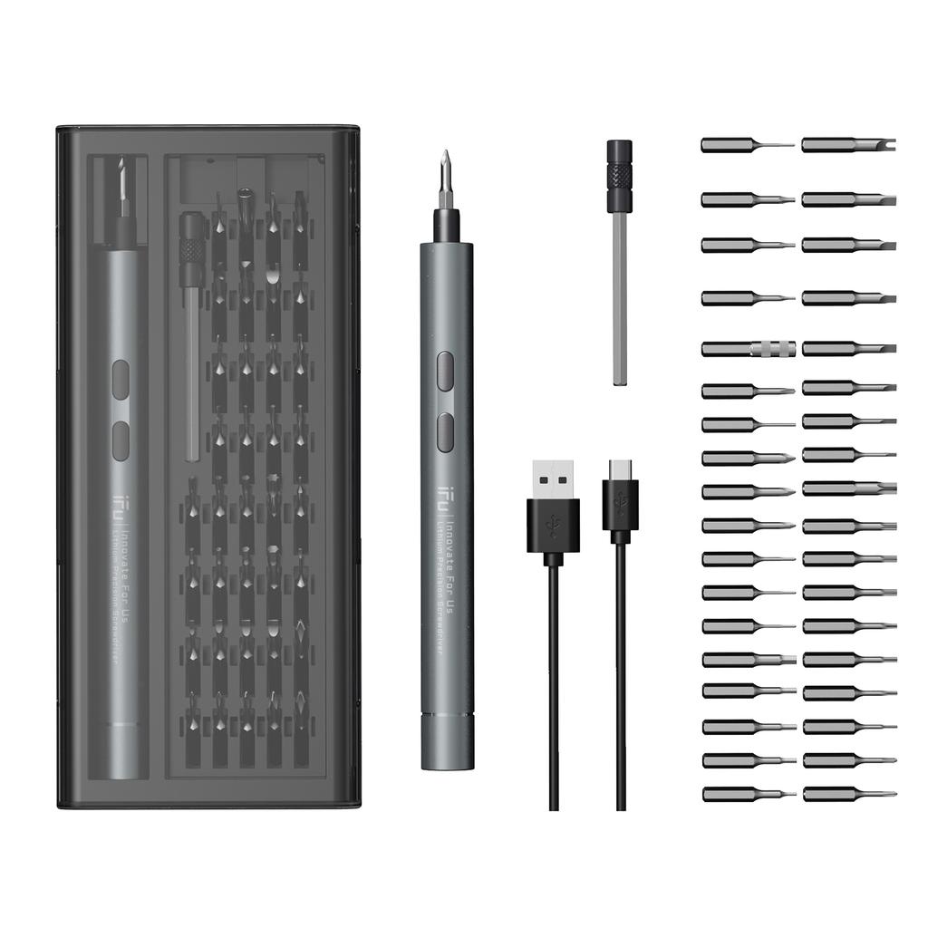 42 In 1 Electric Screwdriver Set Rechargeable Screw Driver Kit For Phone Laptops Repair Power Tool Replacement Part