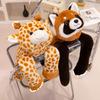 Panda Raccoon Koala Bear Giraffe Doll 60cm Long Arm Animal Weighted Stuffed Animal Soft Plush Pillow Boy Girl Gift